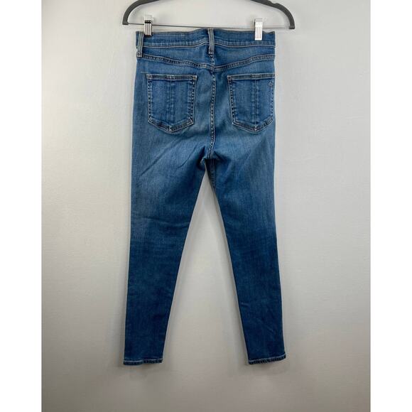 Rag & Bone High Rise Ankle Skinny Jeans El Medium Wash Blue 5-Pocket Stretch 27 - Picture 7 of 10